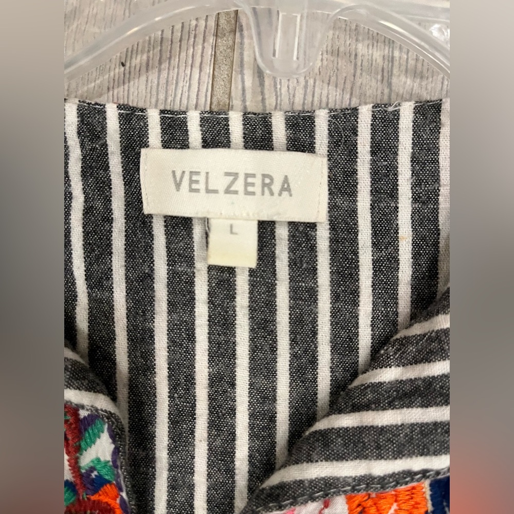 Velzera Embroidered Stripe Top /Dress - Picture 11 of 14